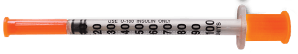 100 units syringe
