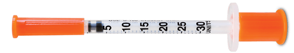 30 units syringe